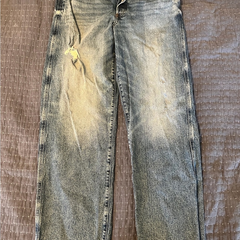 Women’s  Blue Distressed Jeans